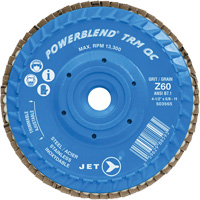 PowerBlend™ TRM QC Trimmable Flap Disc, 4-1/2" x 5/8"-11, Type 27, Z60 Grit, Zirconia Alumina UAV980 | Meunier Outillage Industriel
