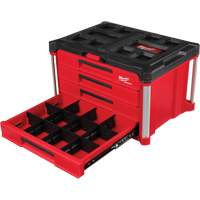 Boîte &agrave; outils avec 4 tiroirs PackOut, 16-3/10" x 22-1/5" x 14-3/10", Rouge Meunier Outillage Industriel