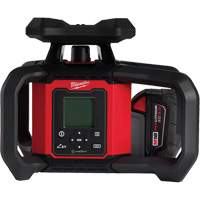 M18 Red Exterior Dual Slope Rotary Laser Level Kit with Receiver & Remote, 4000' (1219.2 m) Meunier Outillage Industriel