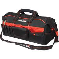 20" Tradesman's Tool Bag, Ballistic Polyester, Black/Orange UAX317 | Meunier Outillage Industriel