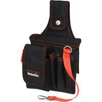 Small Technician's Pouch, Ballistic Polyester, Black/Red Meunier Outillage Industriel