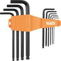 L-Style Long Ball-End Hex Key Set, 10 Pcs., Metric Meunier Outillage Industriel