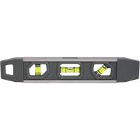 Torpedo Level, 9" L, Aluminum, 3 Vials, Magnetic Meunier Outillage Industriel