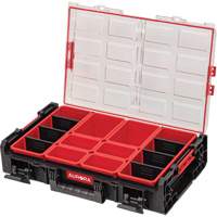 Arx&reg; X-Large Organizer with Short Bins, 23" x 15-1/5" x 5", Black Meunier Outillage Industriel