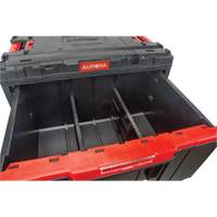 Arx&reg; Single Drawer Toolbox, 11-1/5" W x 18-3/10" D x 9-1/10" H, Black/Red Meunier Outillage Industriel