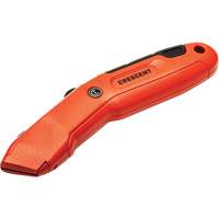 Auto-Retracting Safety Knife, 1", Steel, Aluminum Handle Meunier Outillage Industriel