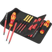 Jeu de tournevis isol&eacute;s pour vis fendues, 1000 V, 18 Mcx Meunier Outillage Industriel