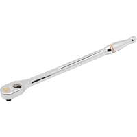 120XP Full Polish Chrome Extra Long Handle Teardrop Ratchet, 1/4" Drive, Ergonomic Handle Meunier Outillage Industriel