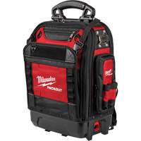 PackOut Structured Backpack, 9-1/2" L x 18" W, Black/Red, Polyester Meunier Outillage Industriel