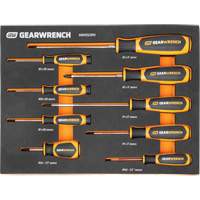 Phillips&reg; Dual Material Screwdriver Set in Foam Storage Tray, 9 Pcs. Meunier Outillage Industriel