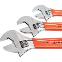 Cushion Grip Wrench Set, Adjustable, 3 Pieces Meunier Outillage Industriel