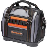 14" Tradesman Closed Top Tool Bag, Polyester, 32 Pockets, Black/Grey Meunier Outillage Industriel