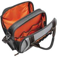 14" Tradesman Closed Top Tool Bag, Polyester, 32 Pockets, Black/Grey Meunier Outillage Industriel