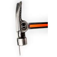 Milled-Face Framing Hammer, 28 oz., Solid Steel Handle, 16" L Meunier Outillage Industriel