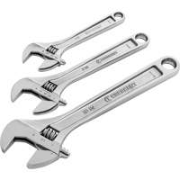 Wrench Set, Adjustable, 3 Pieces, Imperial and Metric Meunier Outillage Industriel