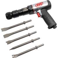 5-Piece Heavy-Duty Air Hammer with Chisel Set, 2.66 CFM, 1/4" NPT, 2600 BPM, 3/4" x 3" (19mm x 76mm) Meunier Outillage Industriel