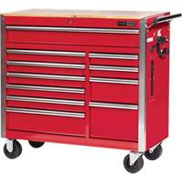 PRC4211 Armoire roulante de s&eacute;rie Pro, 11 tiroirs, 42" la x 18" p x Rouge Meunier Outillage Industriel