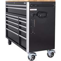 HDRC5212 Armoire mobile de s&eacute;rie HD, 12 tiroirs, 51-1/4" la x 21" p x 40-3/10" h, Noir Meunier Outillage Industriel