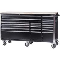HDRC7220 Armoire mobile de s&eacute;rie HD, 20 tiroirs, 72" la x 24" p x 42-3/10" h, Noir Meunier Outillage Industriel