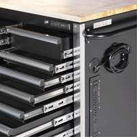 HDRC7220 Armoire mobile de s&eacute;rie HD, 20 tiroirs, 72" la x 24" p x 42-3/10" h, Noir Meunier Outillage Industriel