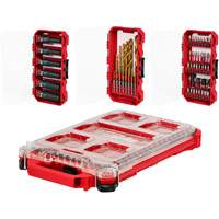 Ensemble de perceuse &agrave; chocs, tournevis Shockwave & attache Packout Meunier Outillage Industriel