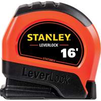 High-Visibility LEVERLOCK&reg; Tape Measure, 16', Imperial Graduations Meunier Outillage Industriel