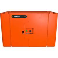 Armoire de rangement s&eacute;curis&eacute;e RAILWORKS en acier avec panneau &agrave; deux portes verrouillables Meunier Outillage Industriel
