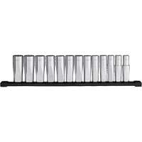 12-Point Deep Well Metric Socket Set, 13 Pcs, 1/2" Drive Size, Deep Meunier Outillage Industriel