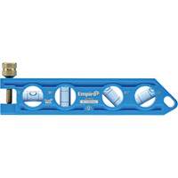 Niveau torpille moul&eacute; sous pression TRUE BLUE, 6" lo, Aluminium, 4 fioles Meunier Outillage Industriel