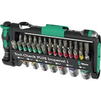 Ensemble d'outils en mesures imp&eacute;riales 1 Tool-Check PLUS, 39 Mcx, Prise de 1/4" Meunier Outillage Industriel