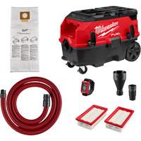 M18 FUEL 9 Gallon Dual Battery Dust Extractor with PACKOUT Compatibility and VACLINK Kit, 27-3/4" x 19" Meunier Outillage Industriel