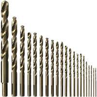 Drill Bit Set, 21 Pieces, Cobalt Meunier Outillage Industriel