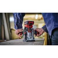 Toupie compacte avec base fixe et plongeante professionnelle sans fil (outil seulement) Meunier Outillage Industriel