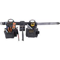 Phantom Collection 4-Piece Heavy-Duty Combo Apron, Leather, Black Meunier Outillage Industriel