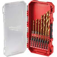 SHOCKWAVE Impact-Duty Drill Bit  Set, 15 Pieces, Titanium Meunier Outillage Industriel
