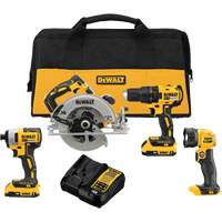 MAX* Cordless Brushless 4-Tool Combo Kit (2.0Ah), 20 V Meunier Outillage Industriel