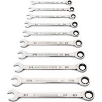 90-Tooth 12-Point Wrench Set, Ratcheting Combination, 10 Pieces, Imperial Meunier Outillage Industriel