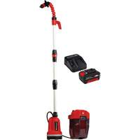 Pompe &agrave; eau propre pour baril de pluie sans fil avec batterie 4 Ah et ensemble de d&eacute;part de chargeur, 18 V, 792,5 gal./min Meunier Outillage Industriel