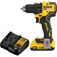 Ensemble de perceuse-visseuse sans fil et sans balai, Lithium-ion, 20 V, Mandrin 1/2" Meunier Outillage Industriel