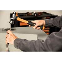 Ball Pein Hammer, 32 oz. Head Weight, Plain/Polished Face, Fibreglass Handle Meunier Outillage Industriel