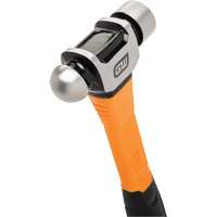Ball Pein Hammer, 16 oz. Head Weight, Plain/Polished Face, Fibreglass Handle Meunier Outillage Industriel
