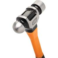 Ball Pein Hammer, 32 oz. Head Weight, Plain/Polished Face, Fibreglass Handle Meunier Outillage Industriel