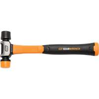 Soft Face Hammer, 16 oz. Head Weight, Plain Face, Solid Steel Handle, 12-1/4" L Meunier Outillage Industriel