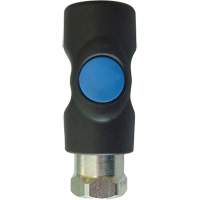 TOPQUIK S1 Industrial Quick Coupler, Polyester Composite/Stainless Steel, 1/4", Female NPT, 174 PSI Meunier Outillage Industriel