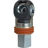 TOPQUIK SC Industrial Swing Quick Coupler, Nickel-Plated Steel, 3/8", Female NPT, 360 PSI Meunier Outillage Industriel