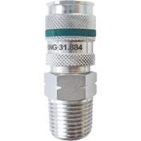 QUIKSILVER Ultraflo 7.8 mm Quick Coupler, Zinc-Plated Steel, 1/2", Male NPT, 362 PSI Meunier Outillage Industriel