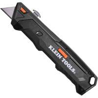 Couteau r&eacute;tractable &agrave; chargement automatique avec magasin de lames double face, Acier, Prise en Plastique Meunier Outillage Industriel