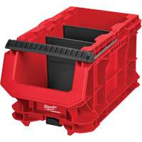 Bac compact PACKOUT, 15-1/2" x 9-1/2" x 8-3/4", Noir/Rouge Meunier Outillage Industriel