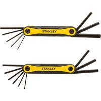 2-Piece Durable Folding Hex Keys, 8 Pcs., Metric & Imperial Meunier Outillage Industriel