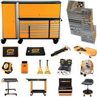 MEGAMOD Mechanics Tool Set in Premium Modular Foam Trays with Tool Storage & Shop Equipment, 1629 Pieces Meunier Outillage Industriel